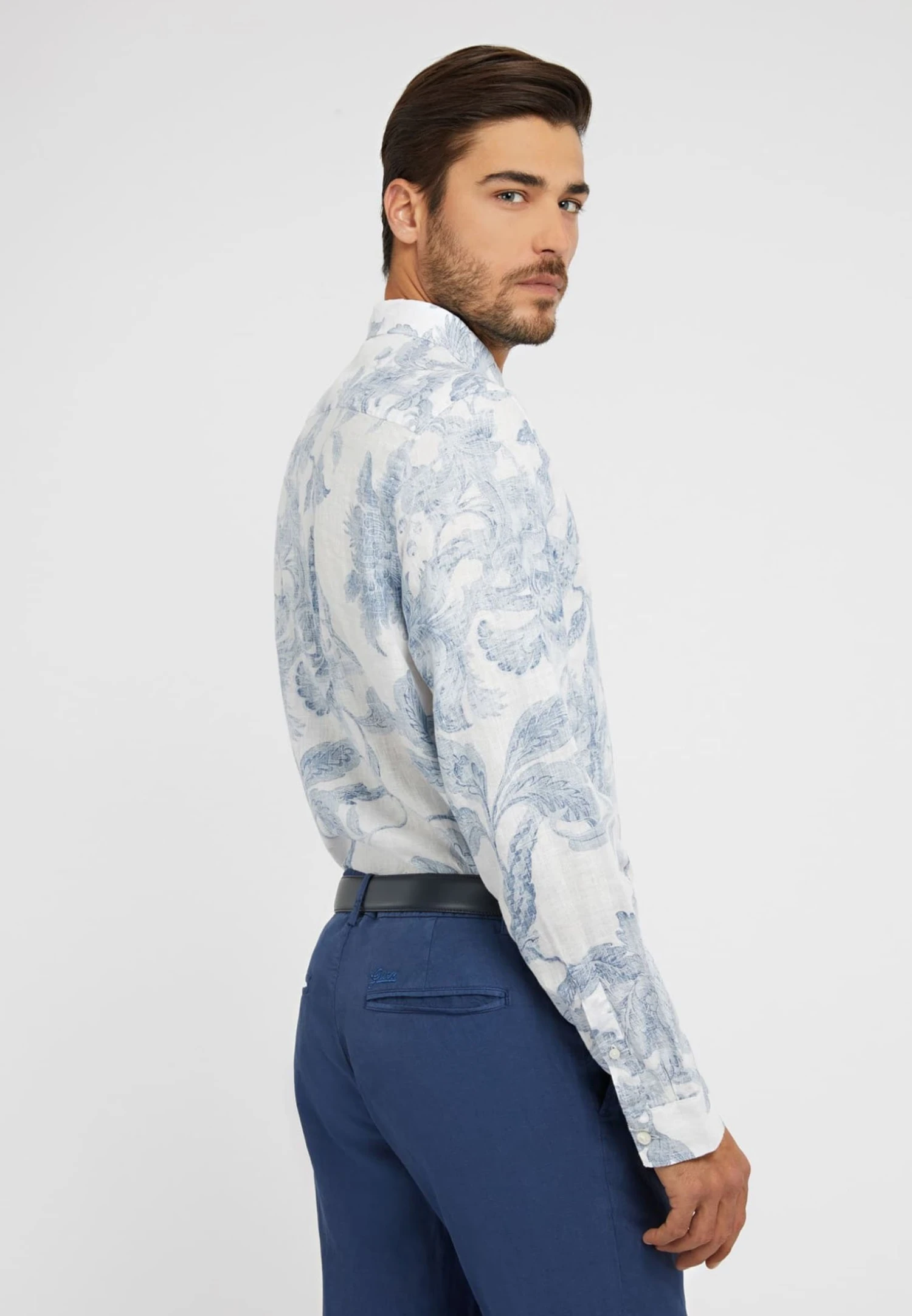 Guess Blumenprint - Overhemd - Mehrfarbig Weiß - Afbeelding 3