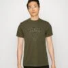Guess Moisey Tee - T-Shirt Print - Olive Morning