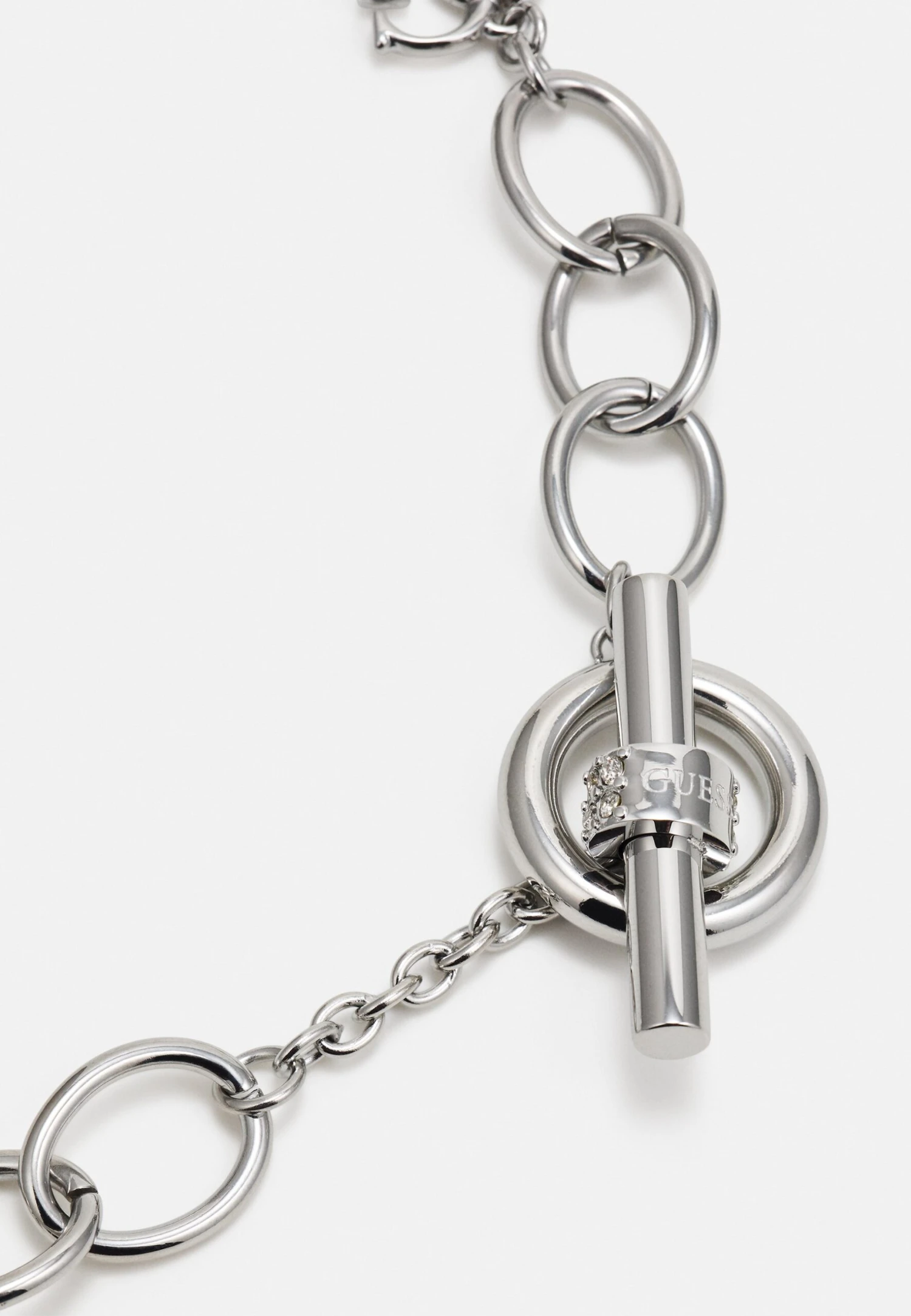 Guess 16 T-Bar 20Mm 4G Logo Yg - Ketting - Silver-Coloured - Afbeelding 2