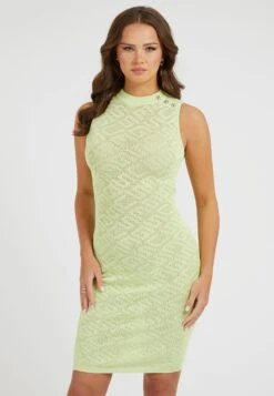 Guess Mit Allover Logo - Etui-Jurk - Leuchtgrün