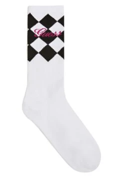 Guess Mit Allover-Vintage-Print - Sokken - Mehrfarbig/Weiß