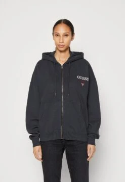 Go Washed Zip Up Hoodi - Sweater Met Rits - Jet Black/Multi