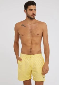 Guess Mit Geometrischem Muster - Zwemshorts - Gelb