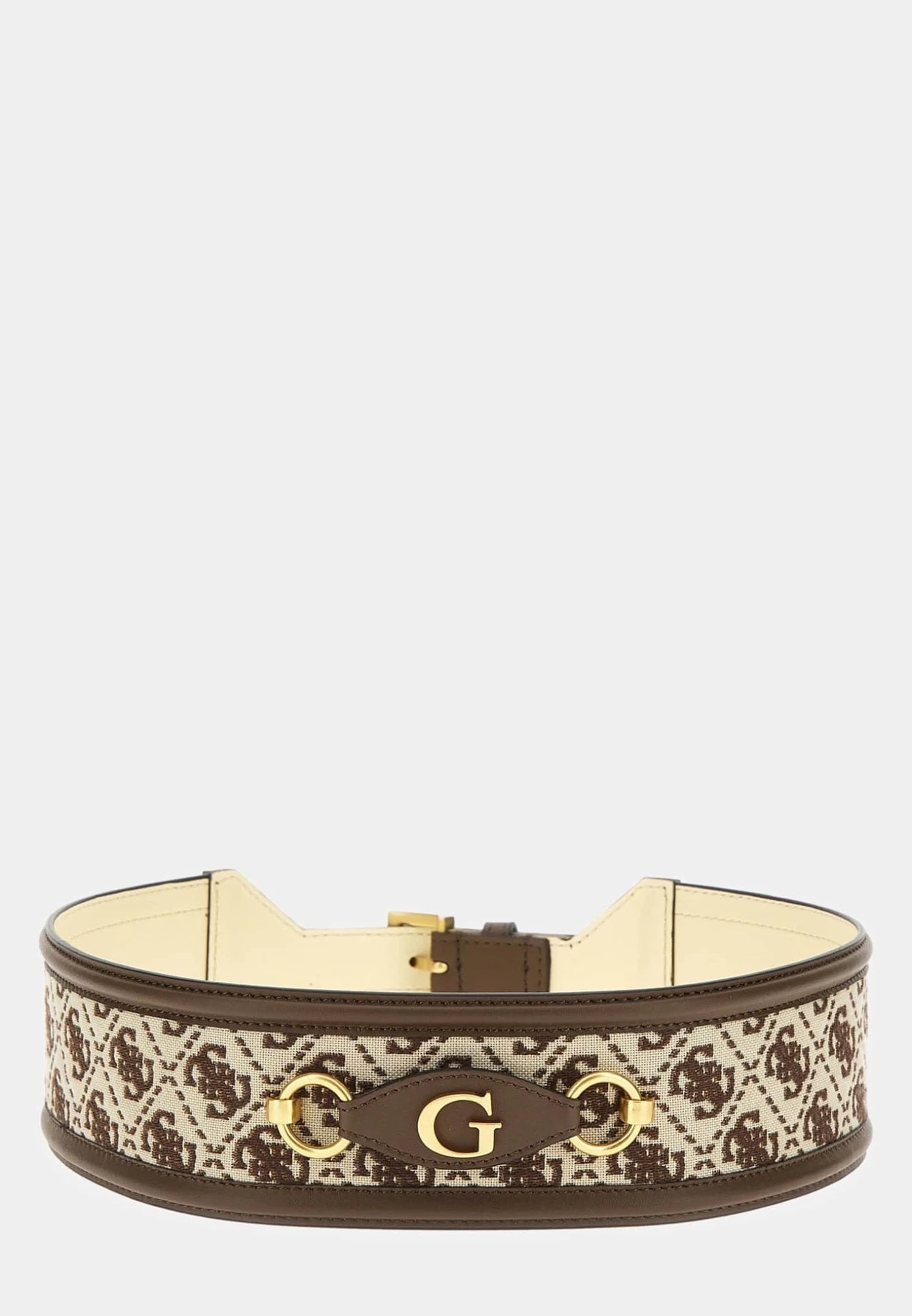 Guess Izzy Breit Mit 4G Logo - Tailleriem - Mehrfarbig Braun - Afbeelding 2