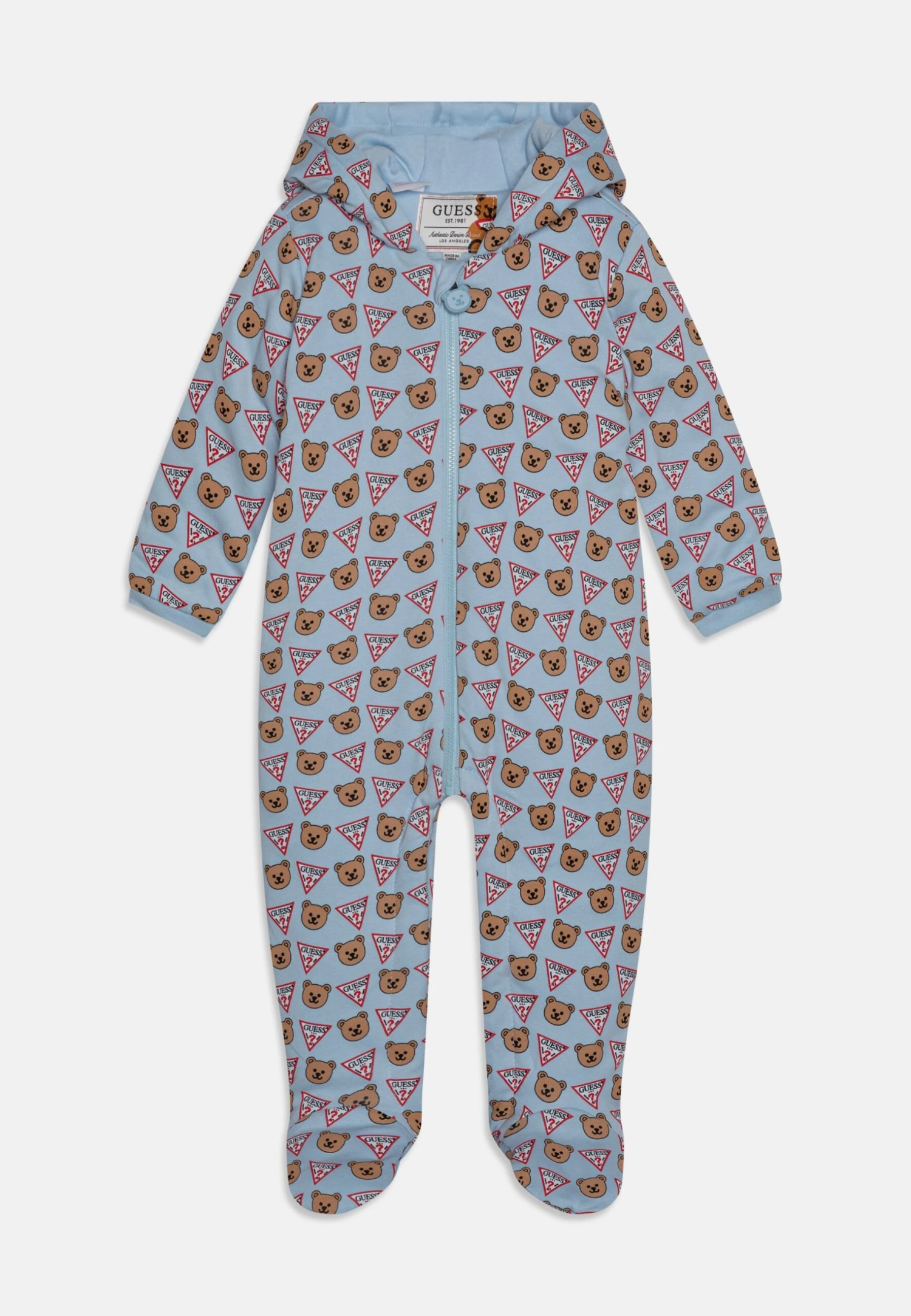 Guess Baby Padded Hooded- Geboortegeschenk - Frosted Blue