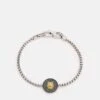 Guess Lion Coin Unisex - Armband - Silver-Coloured/Gold-Coloured/Black