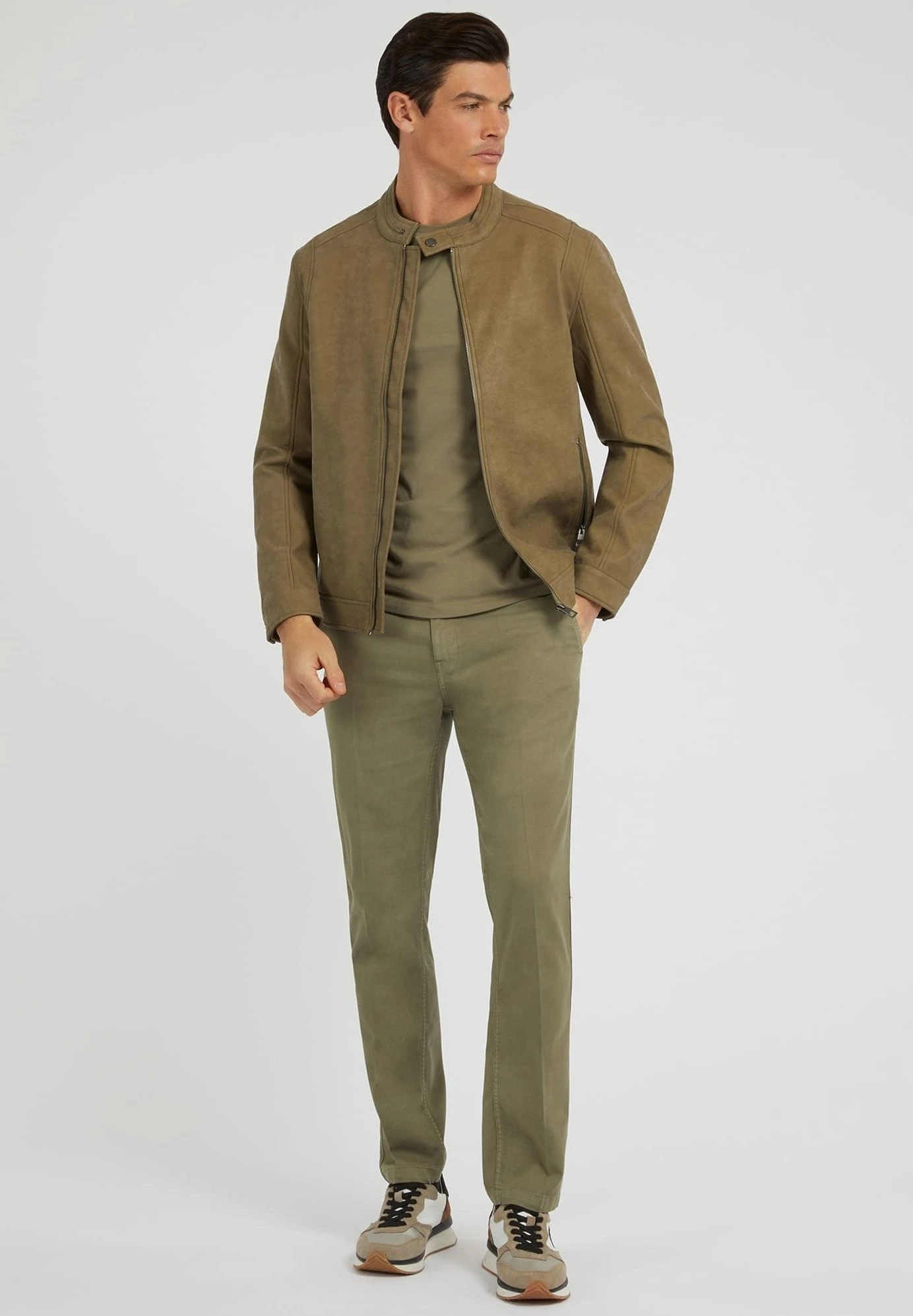 Guess Biker- Imitatieleren Jas - Braun - Afbeelding 2