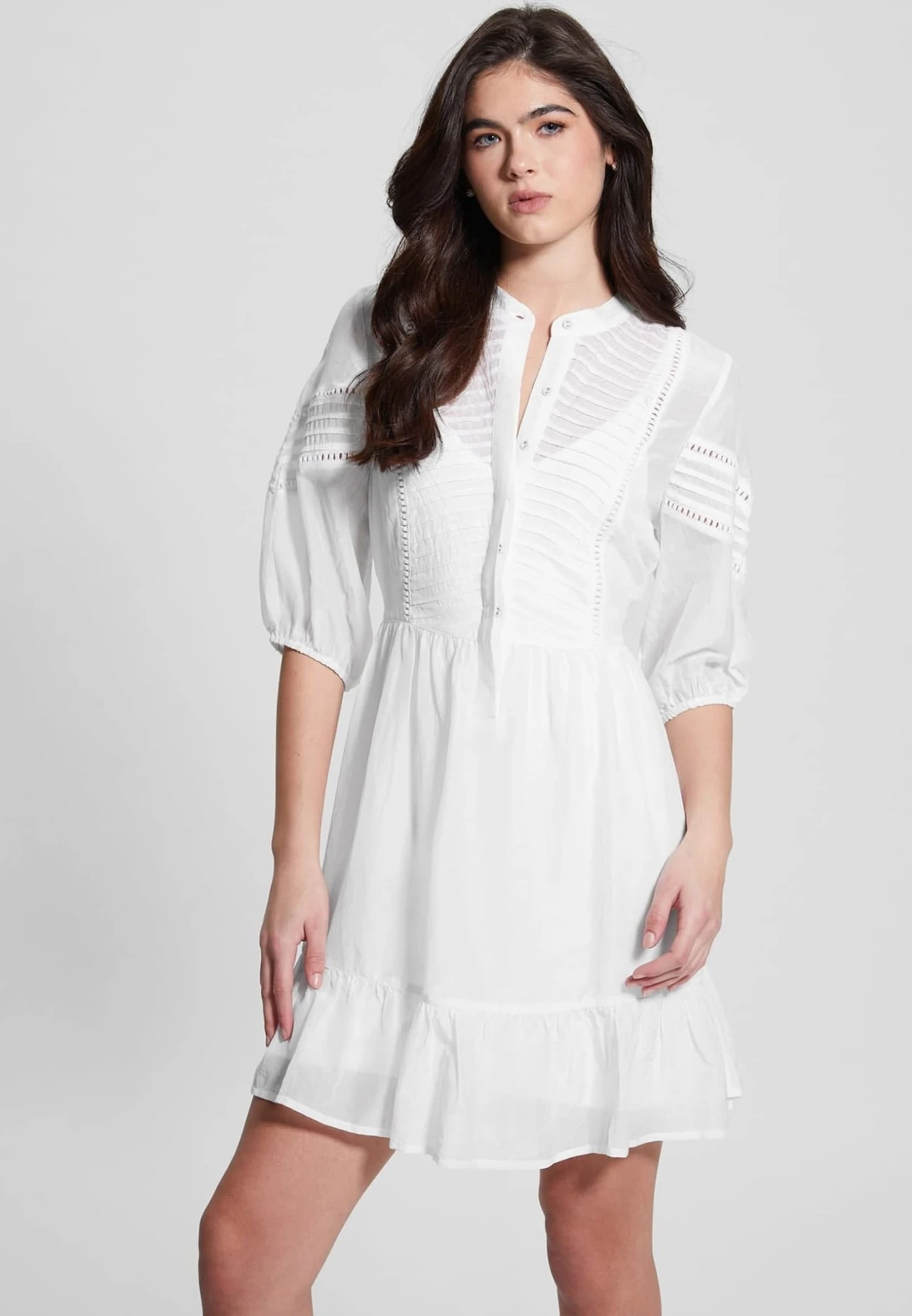 Guess Volant - Blousejurk - Weiß