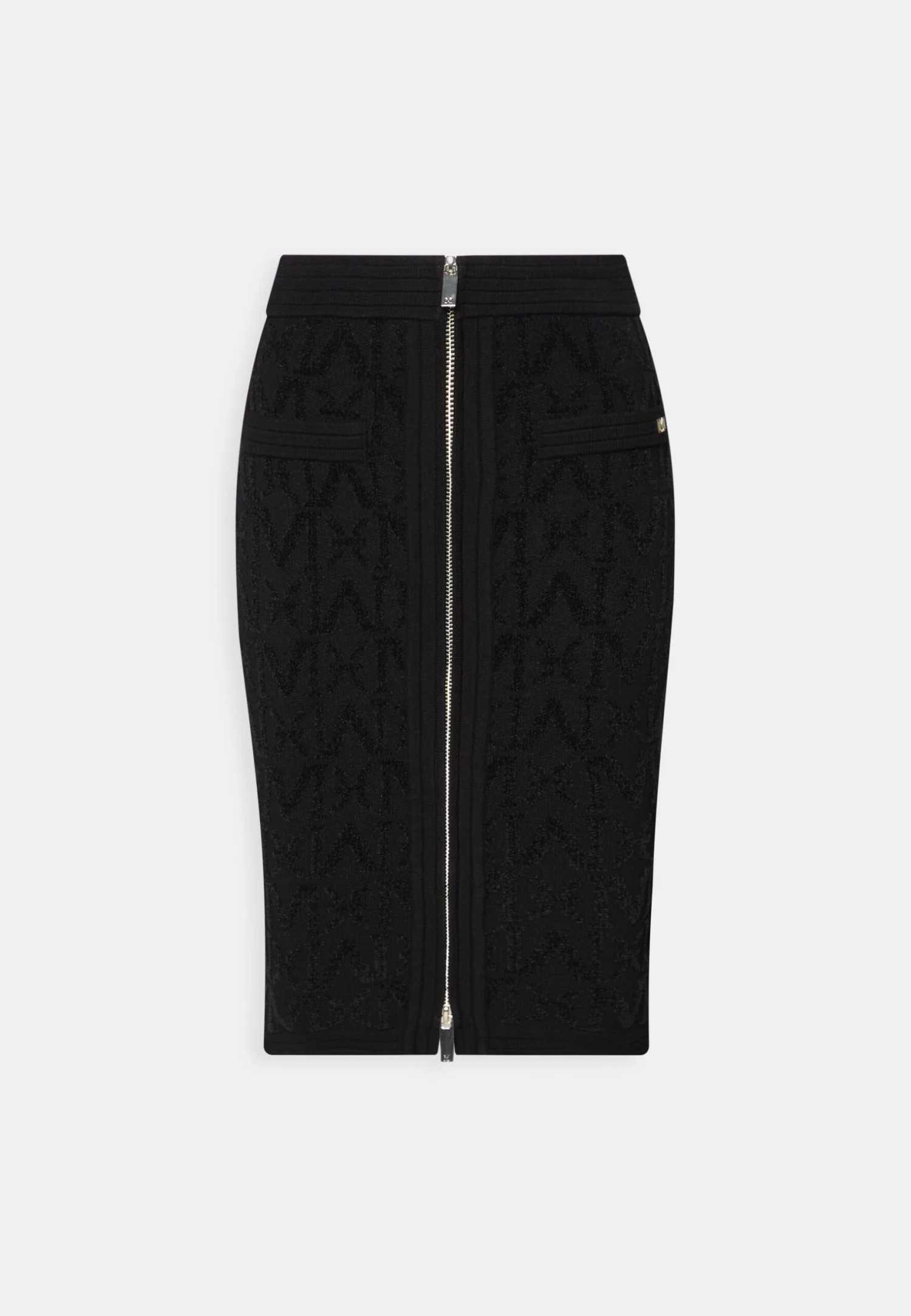 Sibilla Allover Skirt - Kokerrok - Jet Black