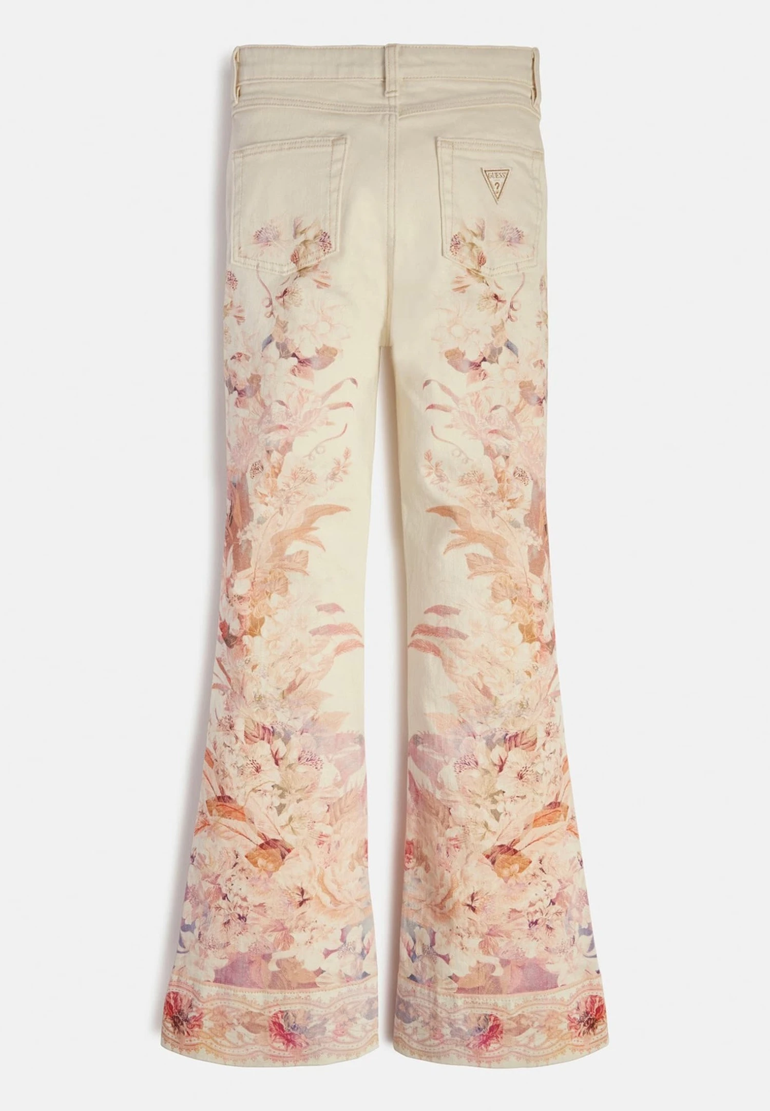 Guess Mit Blumenprint - Flared Jeans - Mehrfarbig Weiß - Afbeelding 2