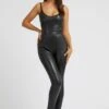 Guess Lottie Pu Jumpsuit - Jumpsuit - Jet Black Multi