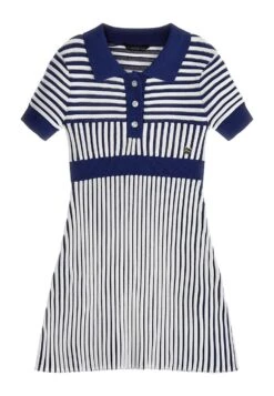 Guess Mit Prägestreifen - Gebreide Jurk - Blau