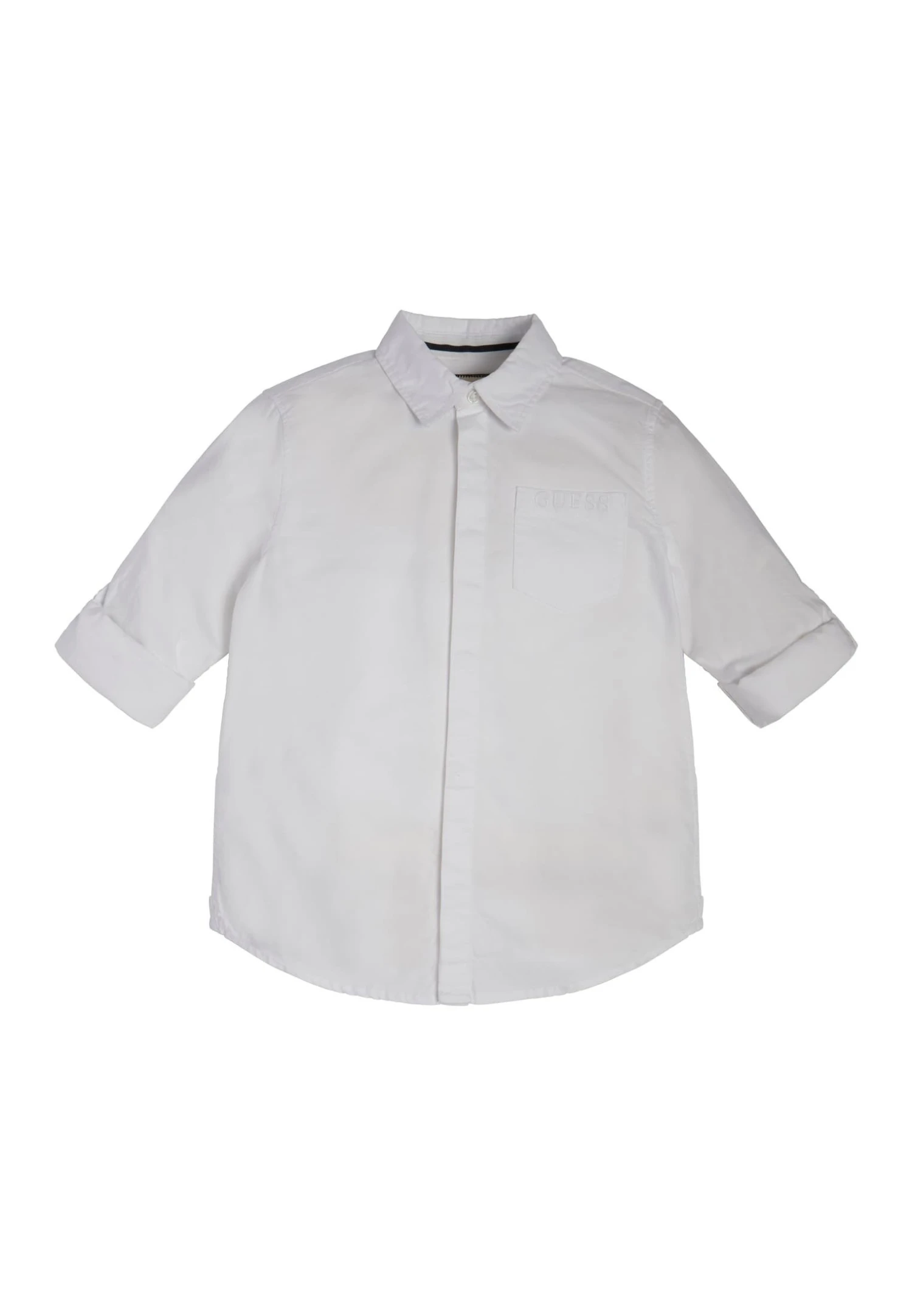 Guess Mit Frontlogo - Overhemd - Weiß