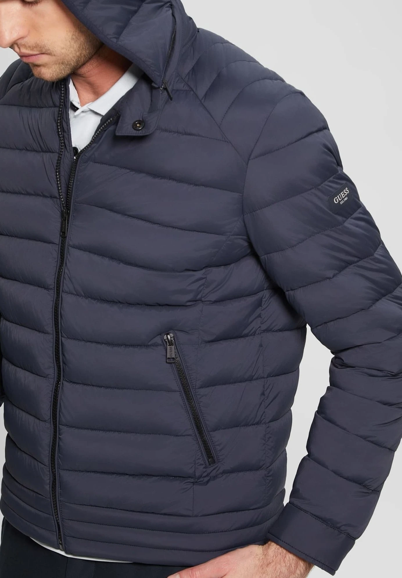 Guess Super-Stretch - Winterjas - Blau - Afbeelding 4