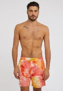 Guess In Tie Dye Optik - Zwemshorts - Gemustert Multicolor