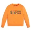 Guess Mit Gesticktem Logo - Sweater - Orange Mehrfarbig