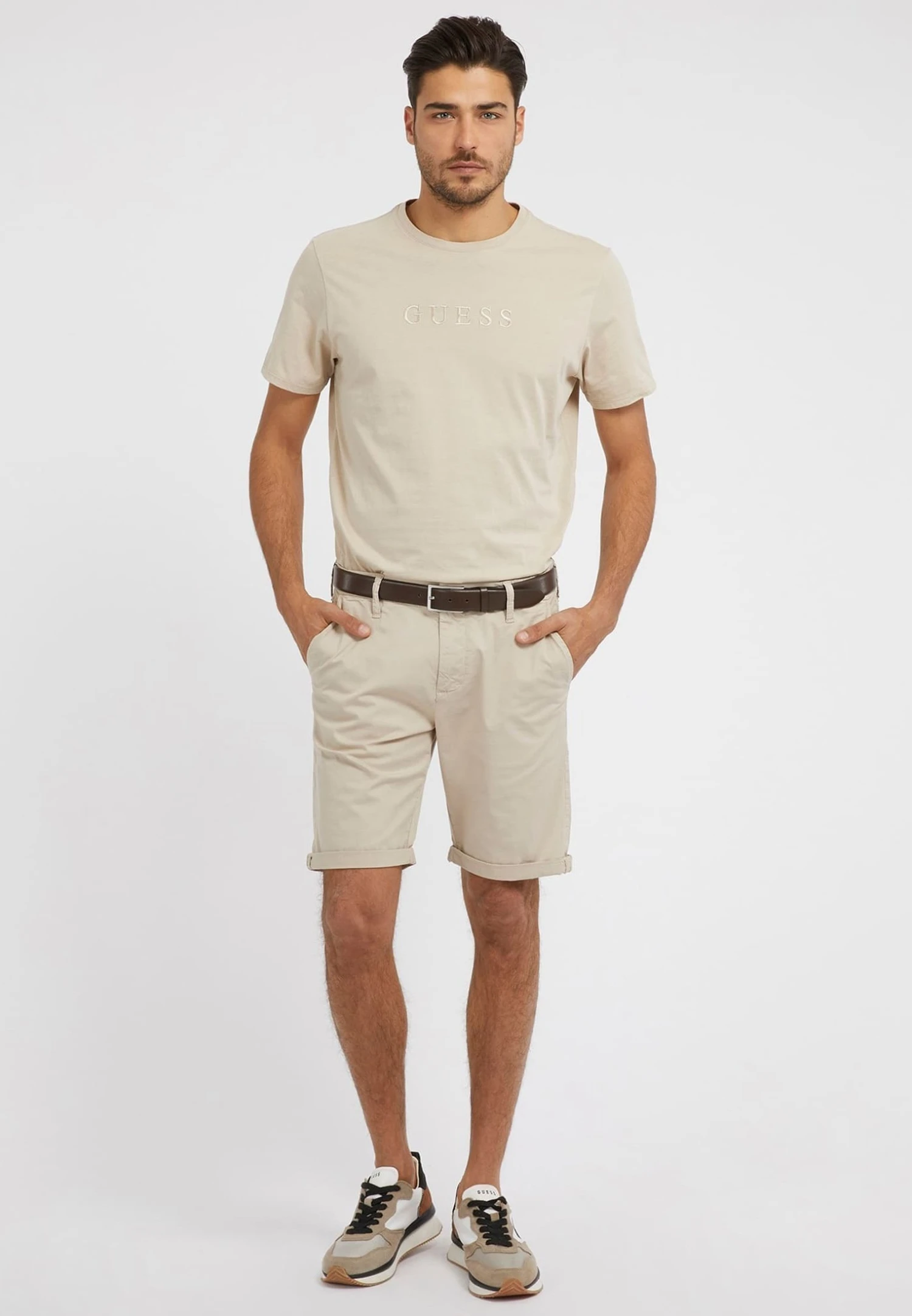 Guess Mit Niedrigem Bund - Shorts - Beige - Afbeelding 2