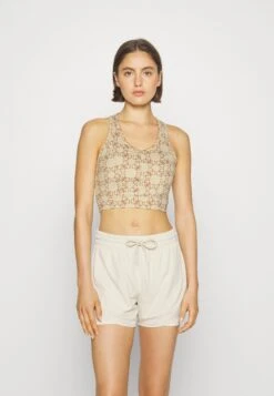 Guess New Caitlin Logomania Active - Sport-Bh Met Medium Support - Beige