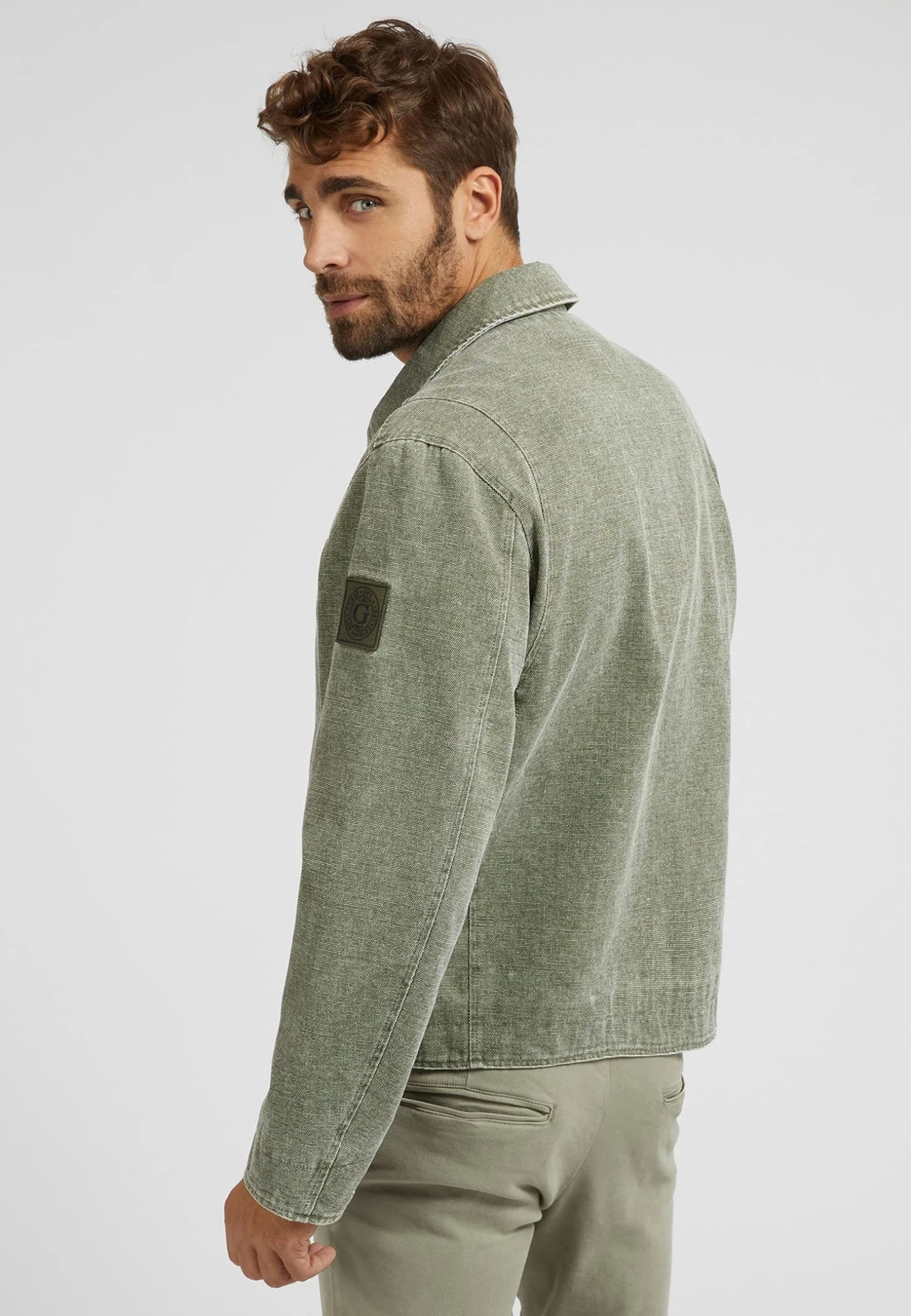 Guess Canvas - Lichte Jas - Grün - Afbeelding 3