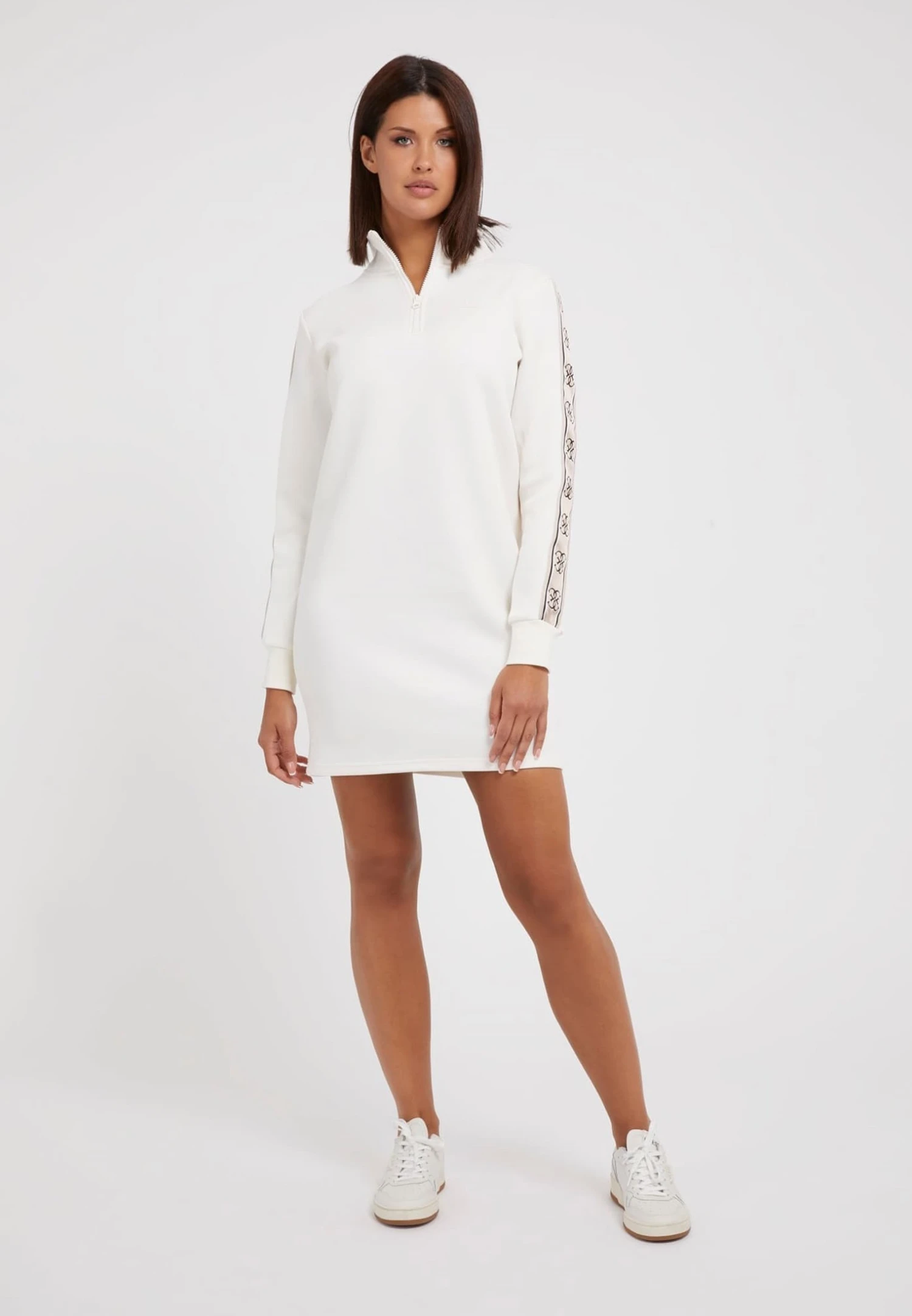 Guess Mit Seitlichem Logo - Jurk - Bianco - Afbeelding 2