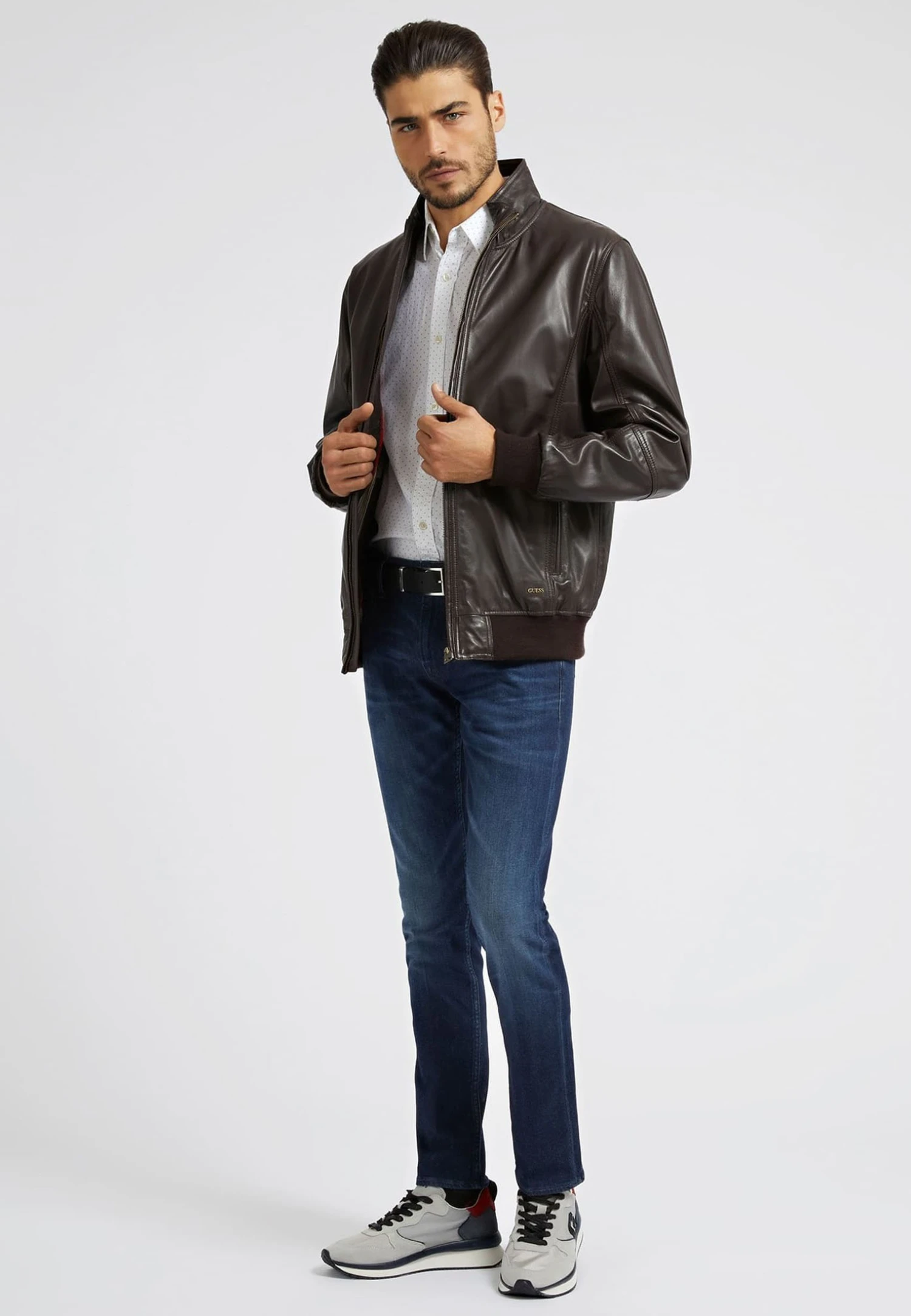 Guess Leren Jas - Braun - Afbeelding 2