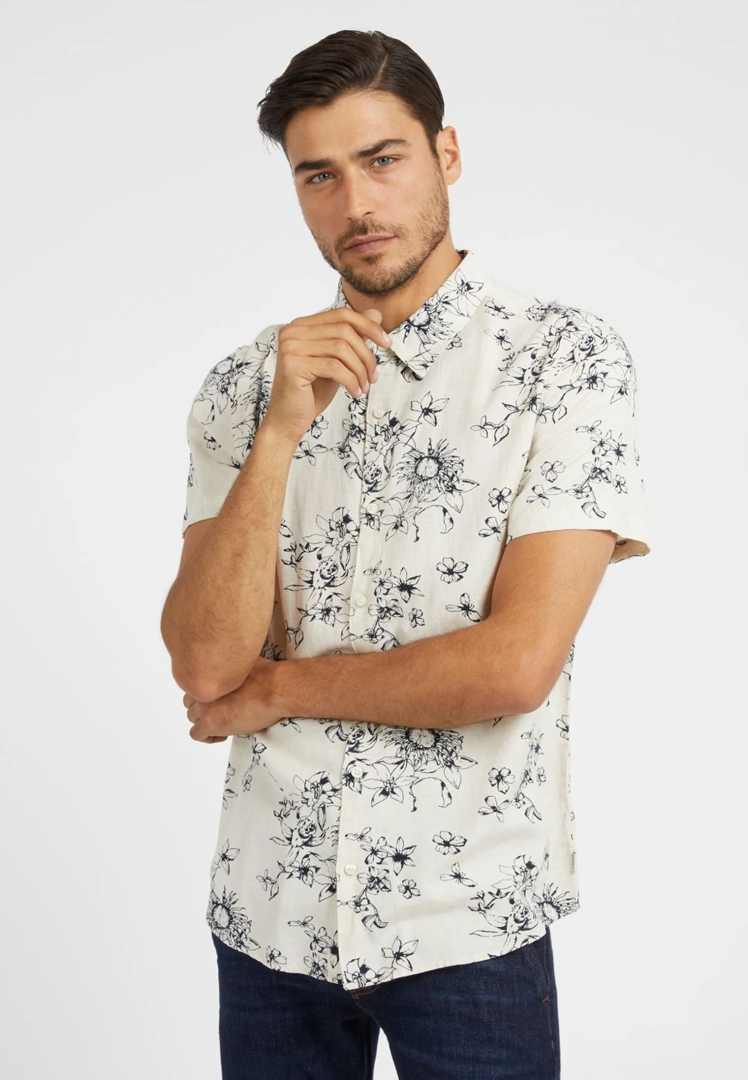 Guess Overhemd - Mehrfarbig Weiß