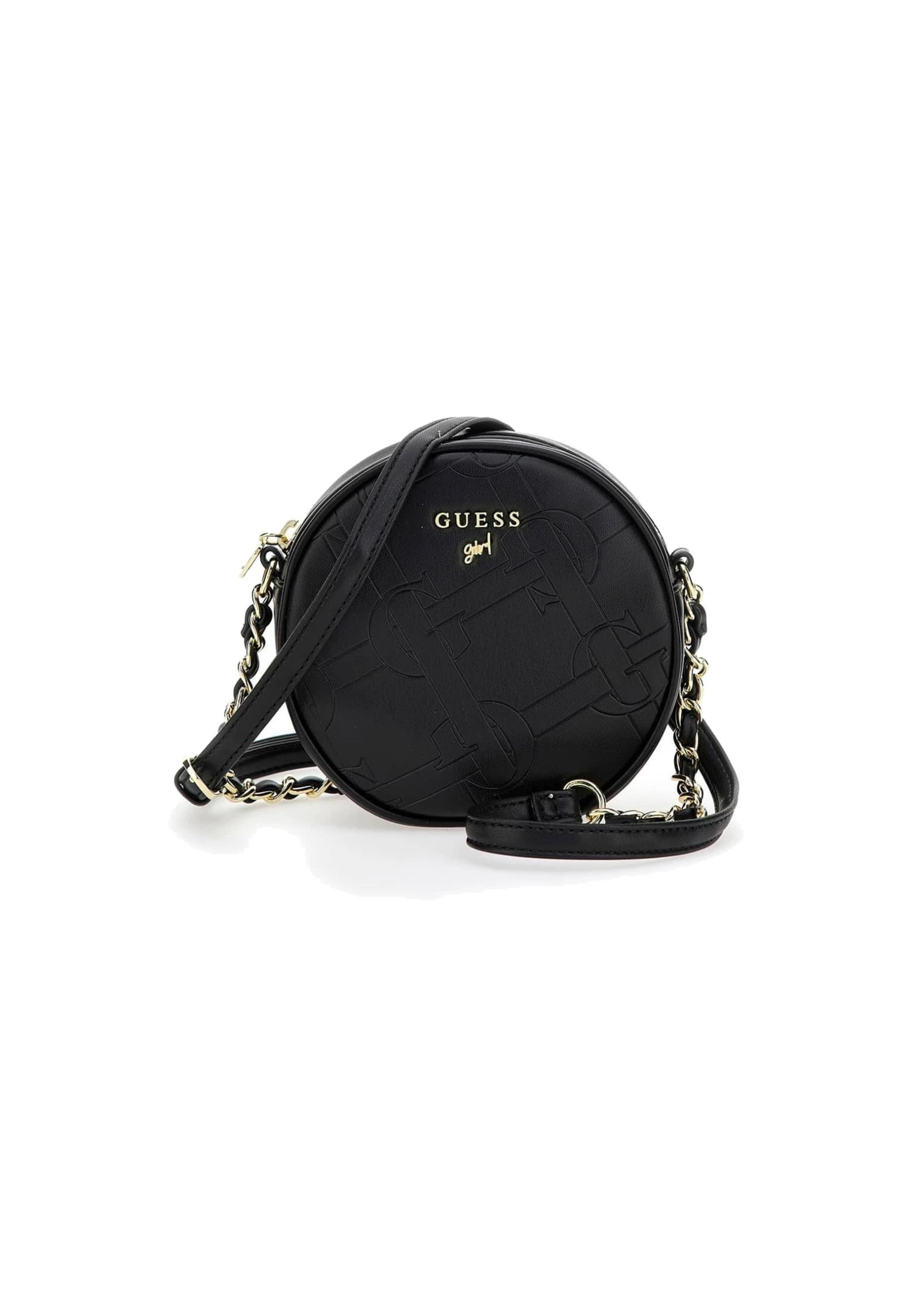 Guess Runde Mini - Schoudertas - Schwarz