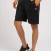Guess Logo Auf Der Ruckseite - Shorts - Schwarz