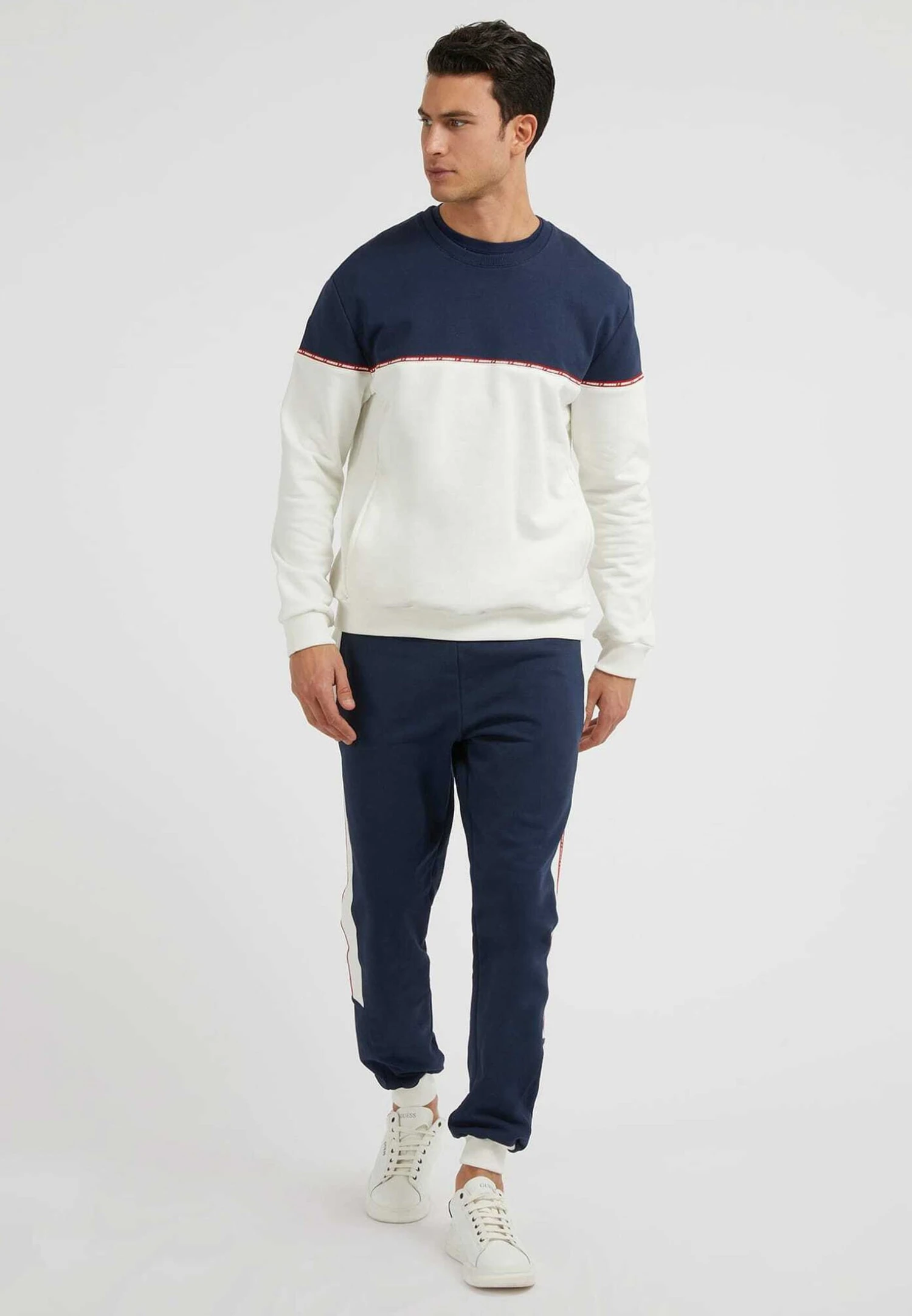 Guess Mit Seitenstreifen - Trainingsbroek - Blau - Afbeelding 2