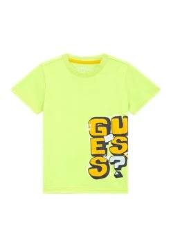 Guess Mit Logo- T-Shirt Print - Grün