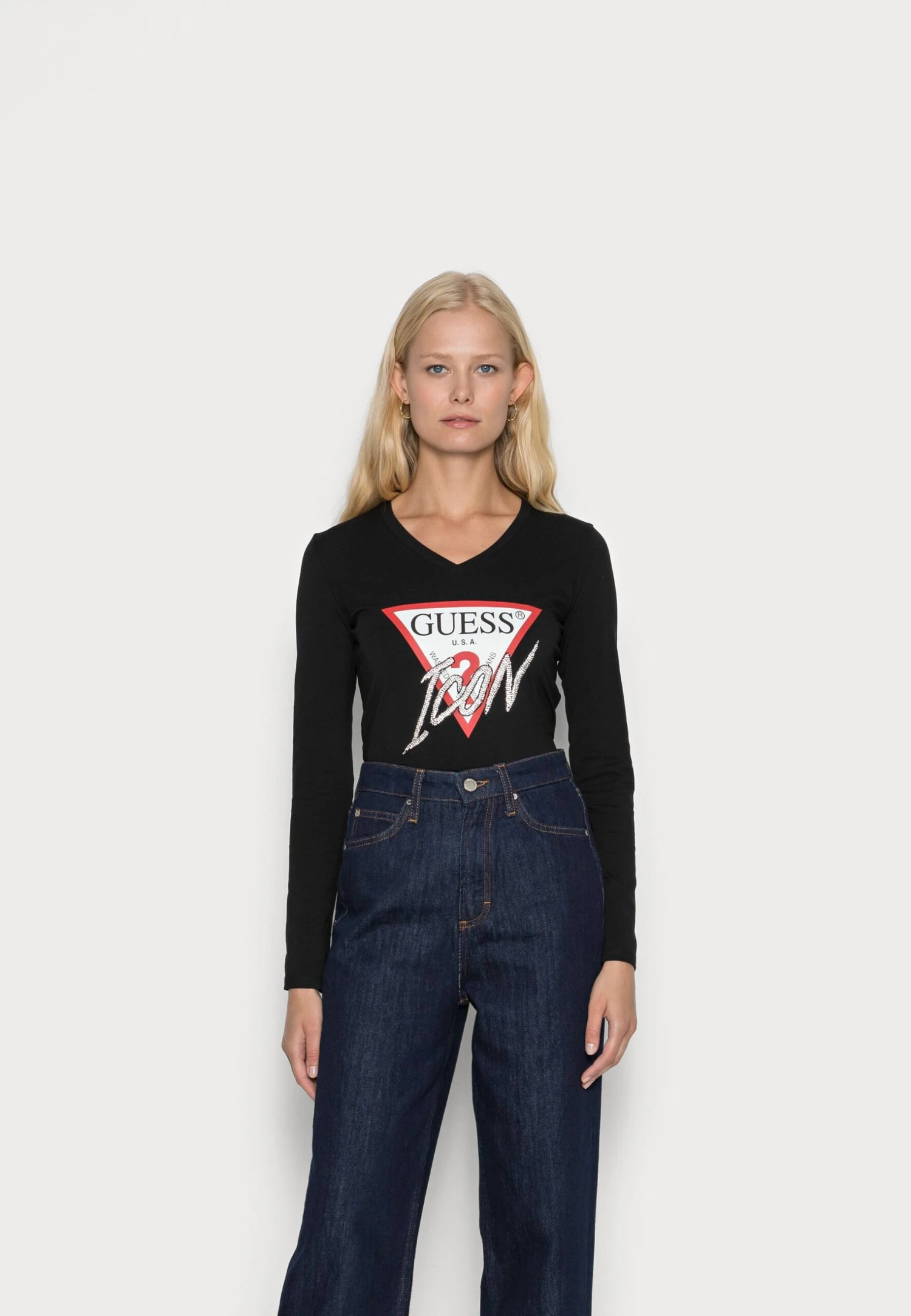 Guess Icon - Longsleeve - Jet Black