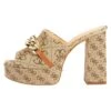 Guess Xanthe 4G-Logo - Muiltjes Met Hak - Beige
