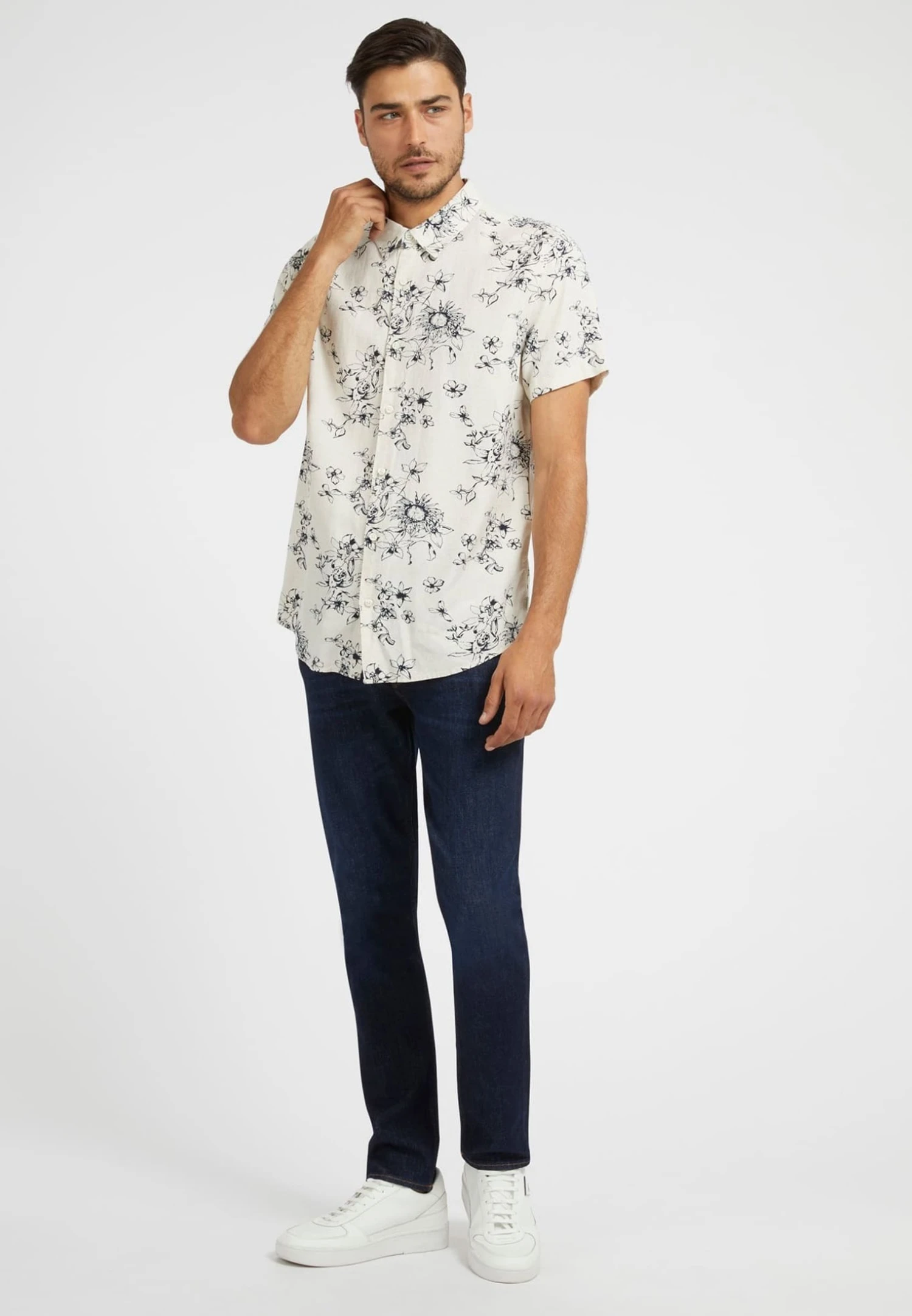 Guess Overhemd - Mehrfarbig Weiß - Afbeelding 2