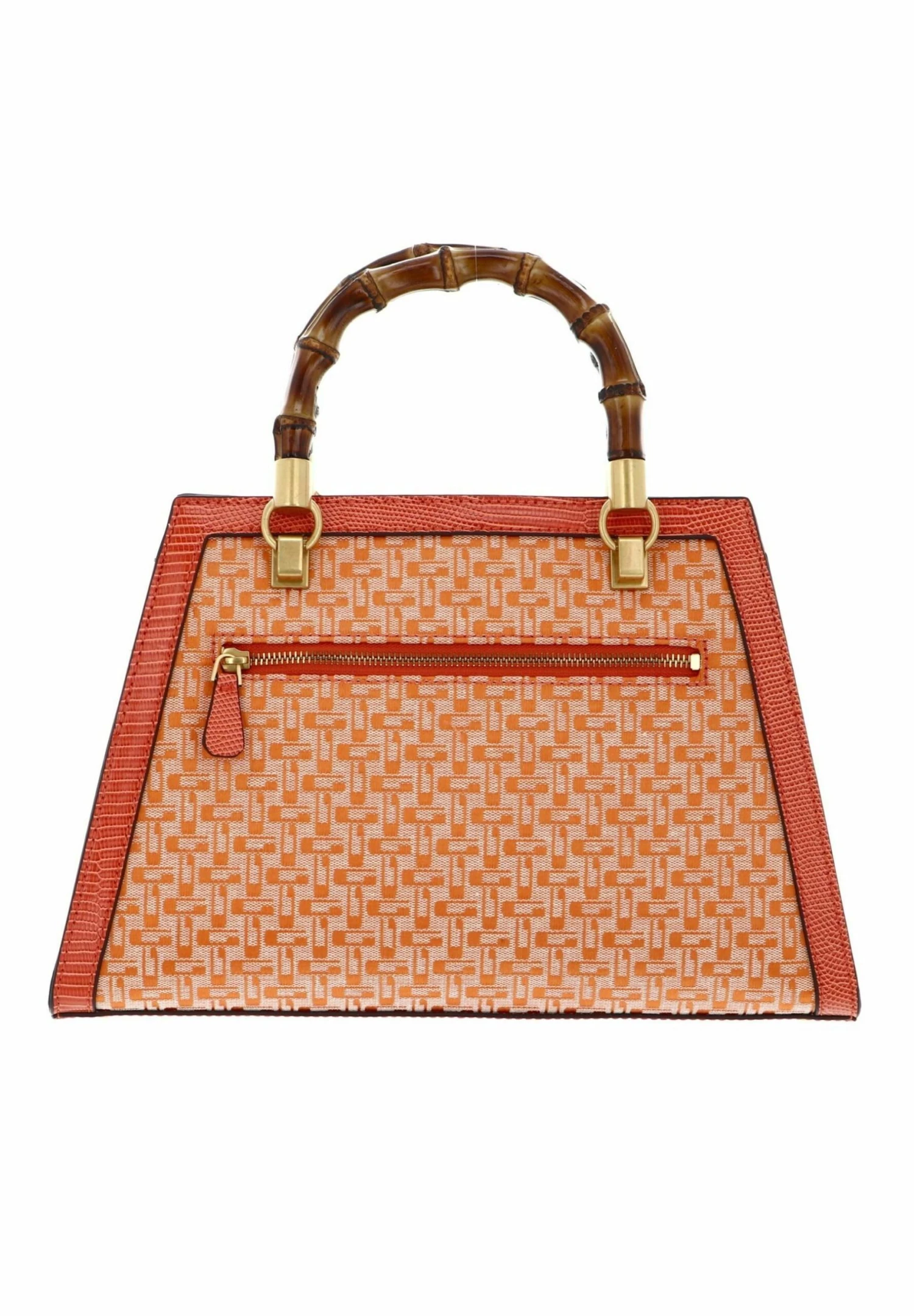 Guess Stephi Bamboo Satchel - Handtas - Orange Logo - Afbeelding 2