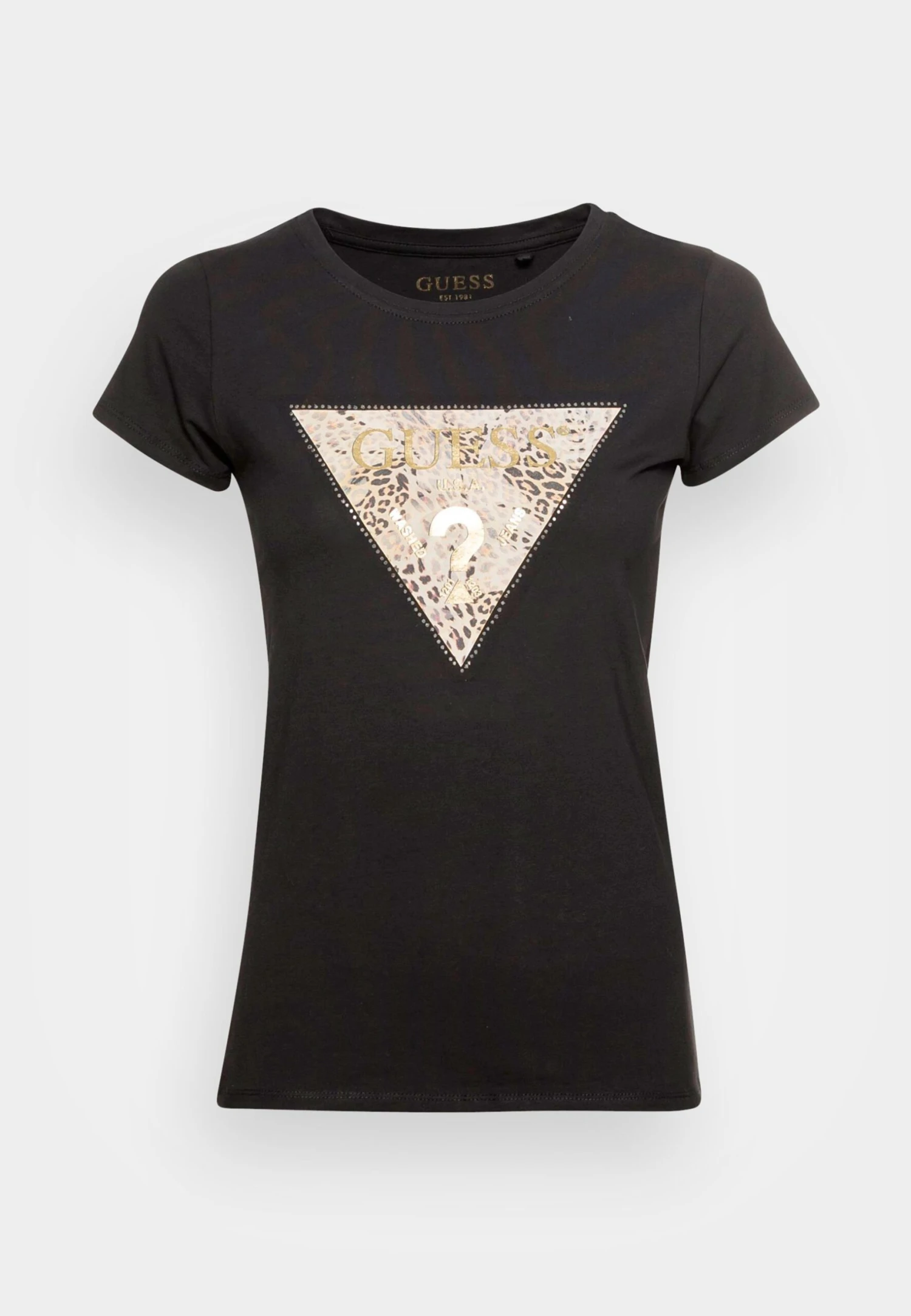 Guess Ghost Logo - T-Shirt Print - Jet Black - Afbeelding 4