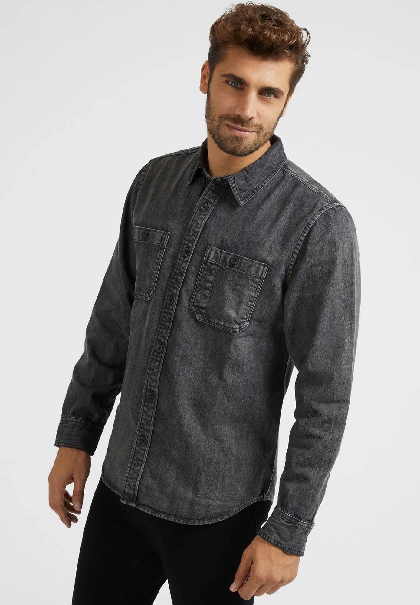 Guess Overhemd - Schwarz