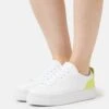 Guess Gia - Sneakers Laag - White/Lime