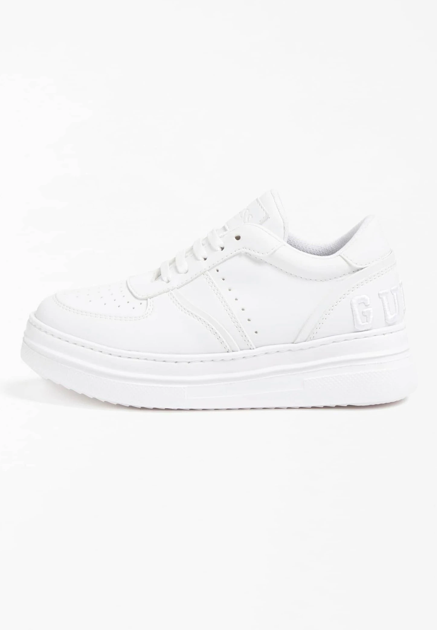 Guess Alf Logoschriftzug - Sneakers Laag - Weiß