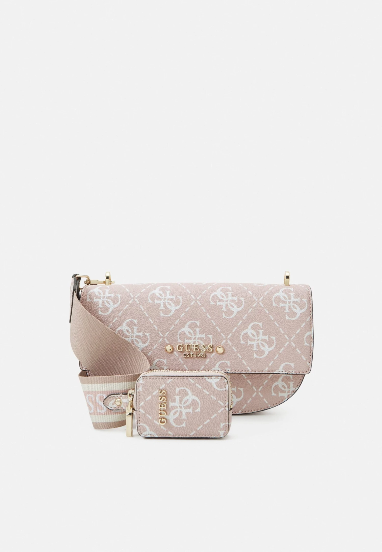 Guess Rea Flap Saddle Set - Schoudertas - Rosewood