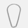 Guess Icon Unisex - Ketting - Silver-Coloured/Black