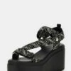 Guess Ocilia - Sandalen Met Plateauzool - Mehrfarbig Schwarz