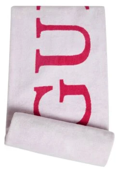 Guess Mare Logo A Contrasto - Strandhanddoek - White