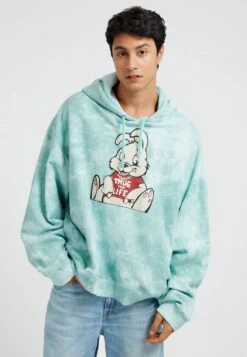Guess Graffiti-Print - Hoodie - Himmelblau