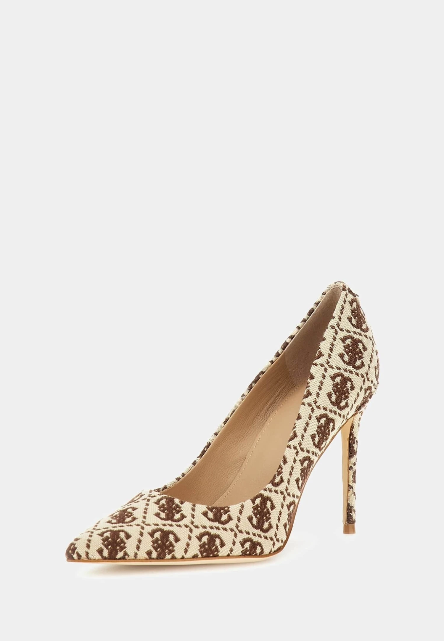 Guess Sabalia 4G-Logo - Hoge Hakken - Beige Brown - Afbeelding 2