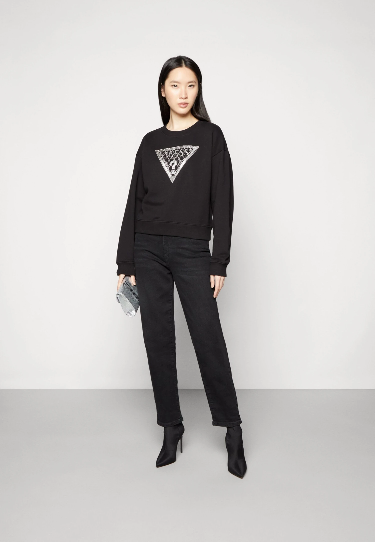 Guess Crystal Mesh- Sweater - Jet Black - Afbeelding 2