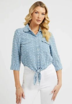 Guess Pin-Up - Overhemdblouse - Hellblau