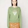 Guess Crystal Mesh- Sweater - Aeromatic Green