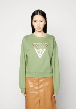 Guess Crystal Mesh- Sweater - Aeromatic Green