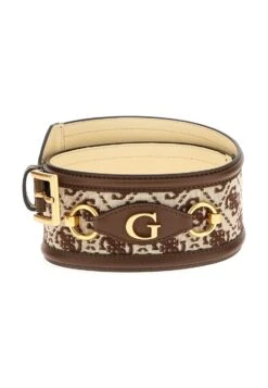 Guess Izzy Breit Mit 4G Logo - Tailleriem - Mehrfarbig Braun