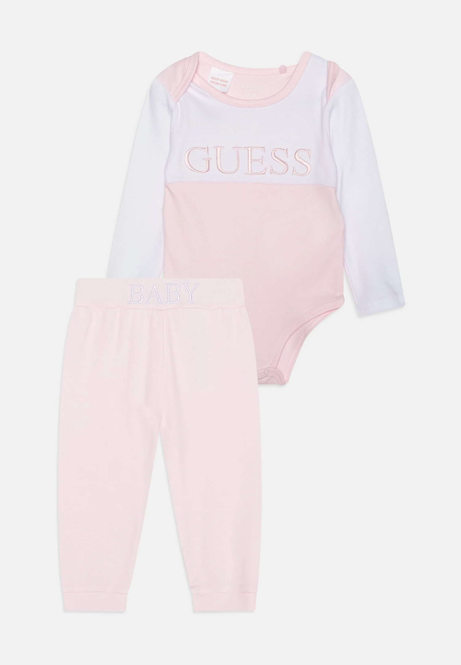 Guess Baby Set Pants Unisex - Geboortegeschenk - Ballet Pink